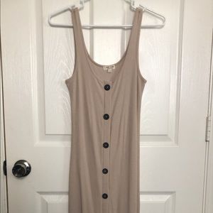 Midi beige dress
